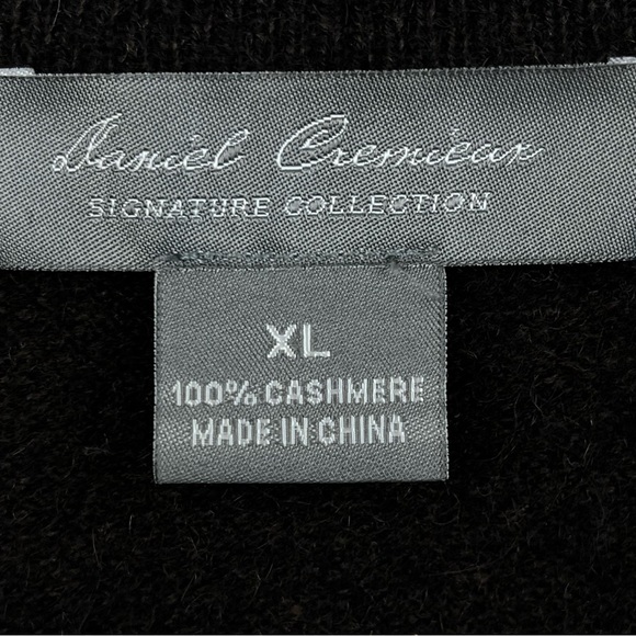 Daniel Cremieux Men's Luxury 100% Cashmere Pullover V-Neck Sweater Size XL - Picture 8 of 9